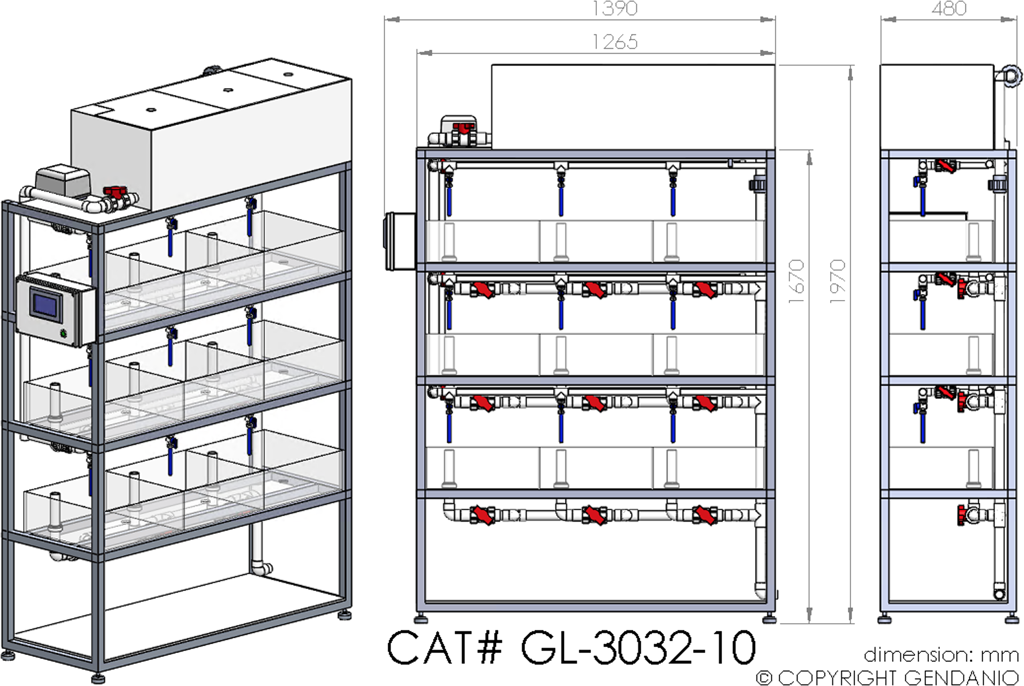 Glass Tank System-3032-10