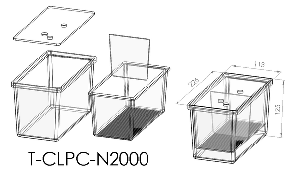 Zebrafish Breeding Tank 2L